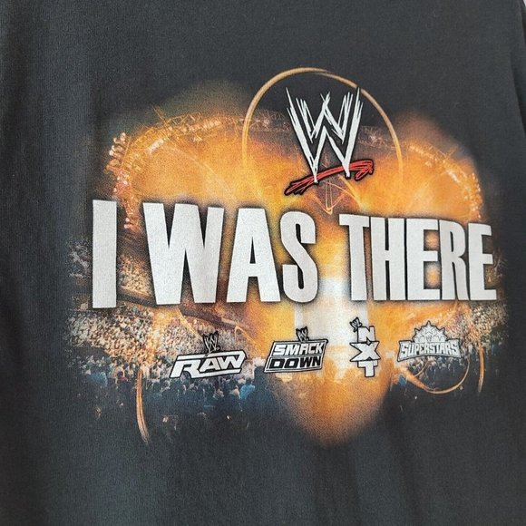 WWE Wrestling "I Was There" T-Shirt John Cena Undertaker SZ Lg Raw SmackDown Blk - Picture 9 of 16